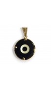 Evil eye pendant for Men in gold